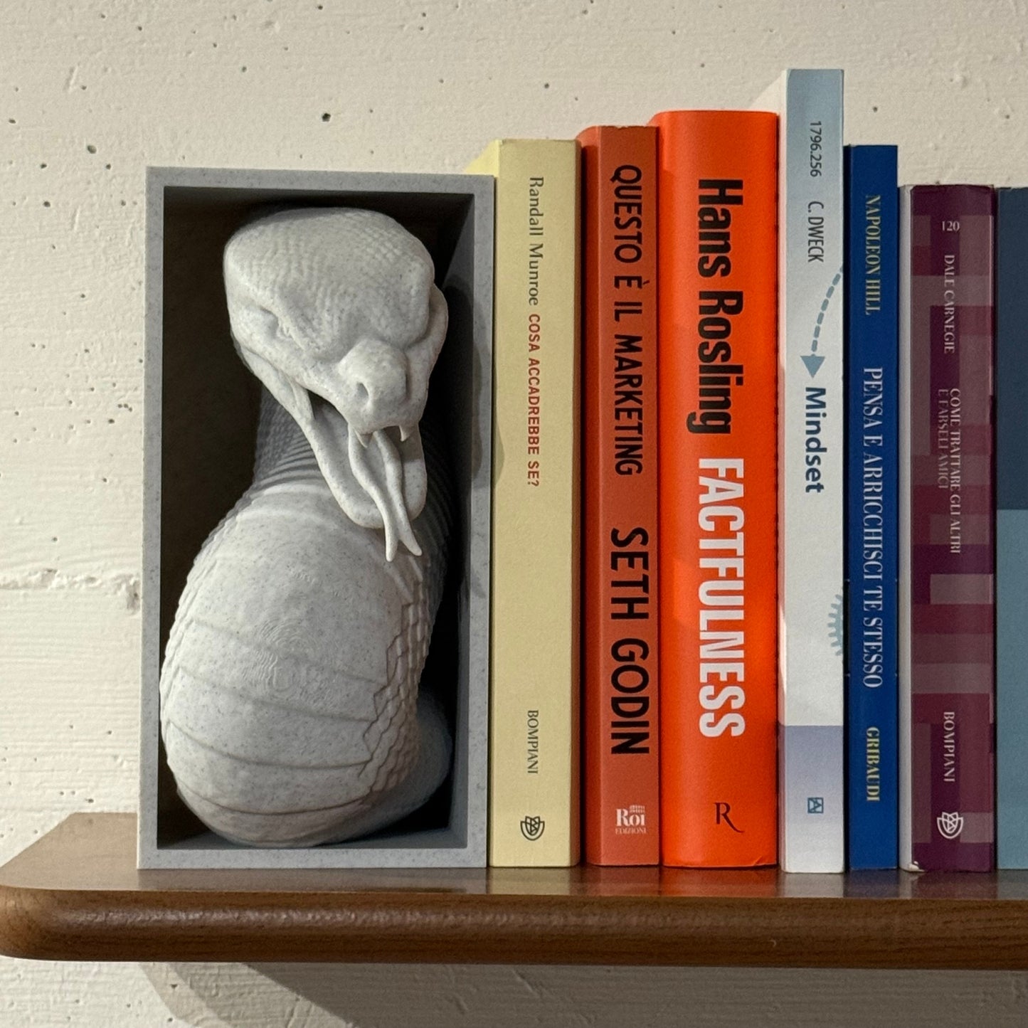 Fermalibri Serpente | Design Tridimensionale e Decorativo | Geoka