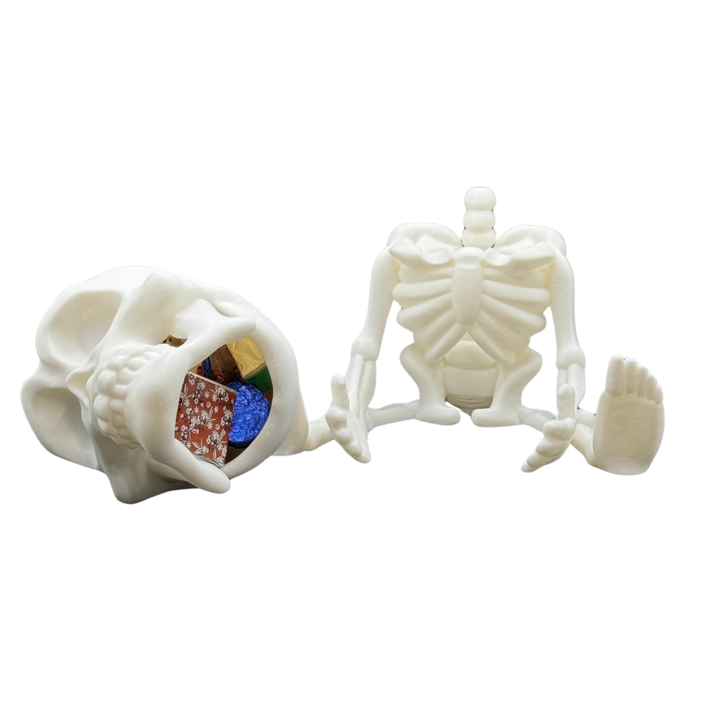Scheletro Porta Caramelle Halloween | Decorazione Gotica | Geoka