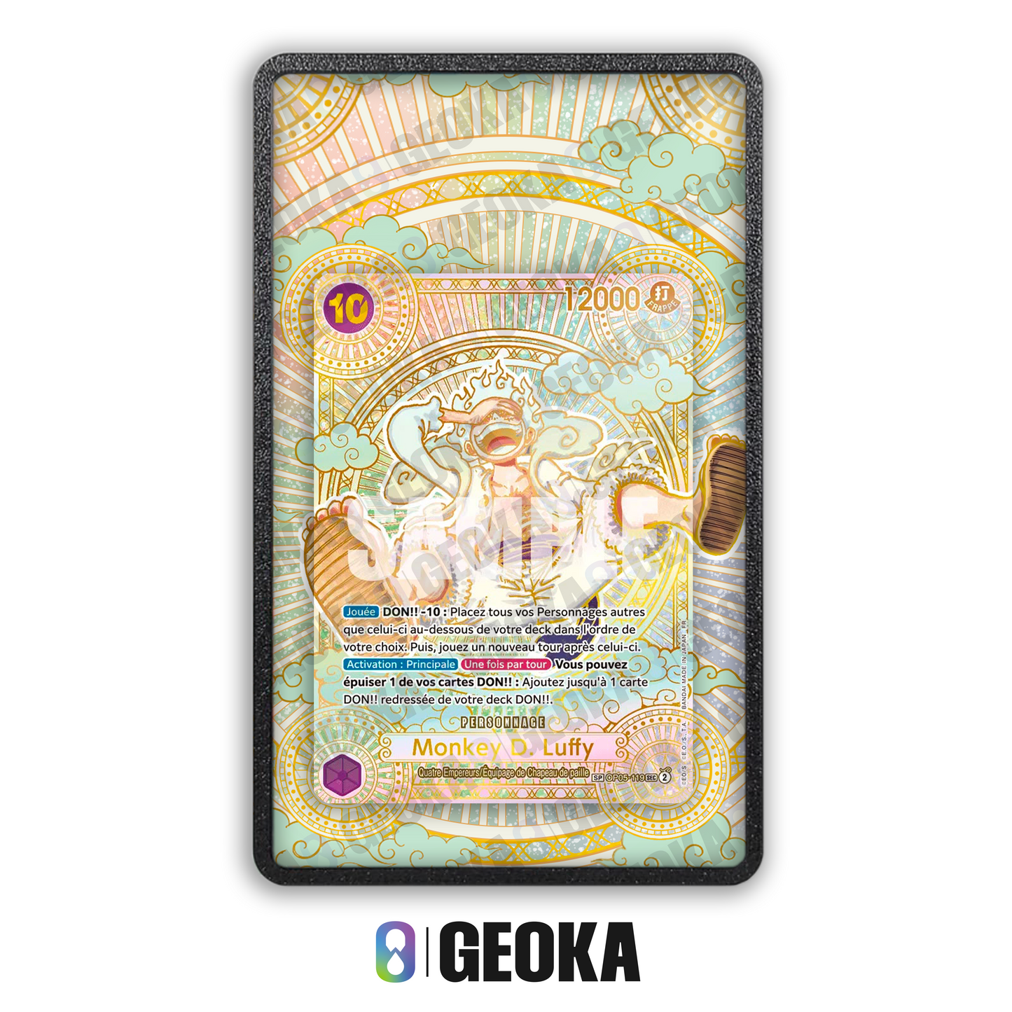 Monkey D. Luffy OP05-119 - Teca con artwork esteso per carte gradate