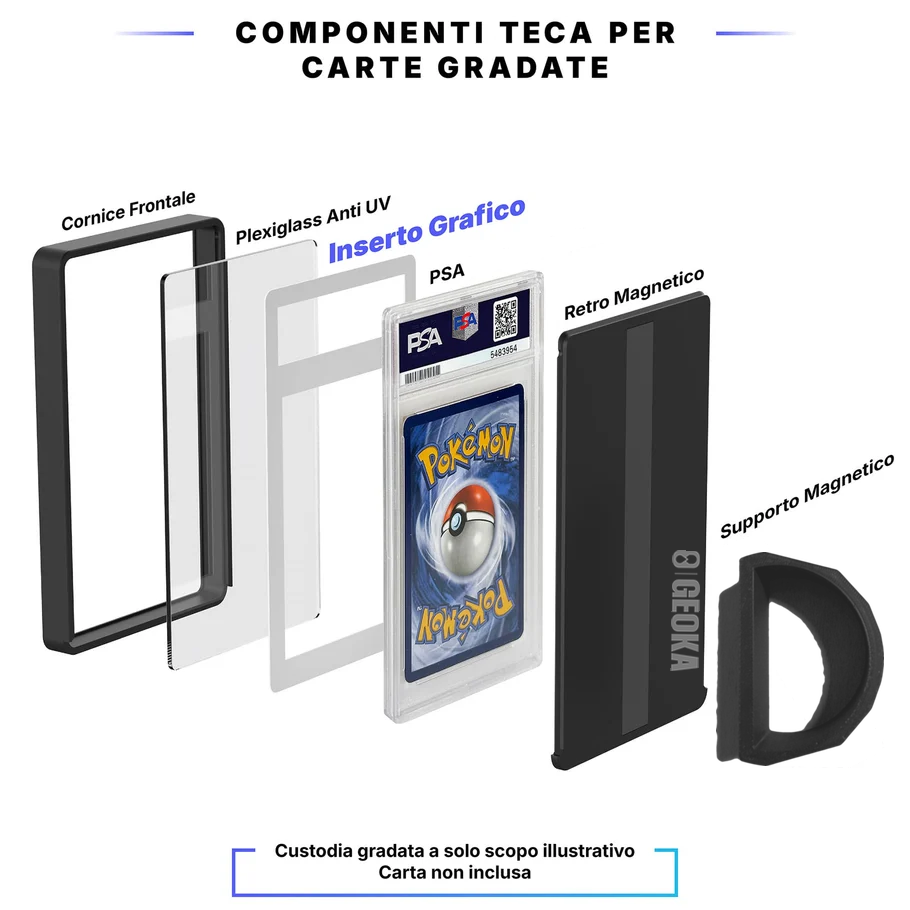 Zapdos ex 202/165 - Teca con artwork esteso per carte gradate