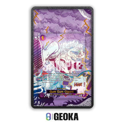 Gum-Gum Giant OP09-078 - Teca con artwork esteso per carte gradate