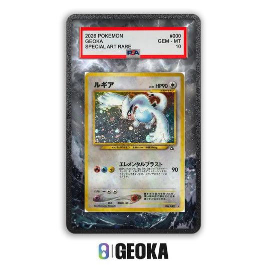 Lugia 9/111 - Teca con artwork esteso per carte gradate