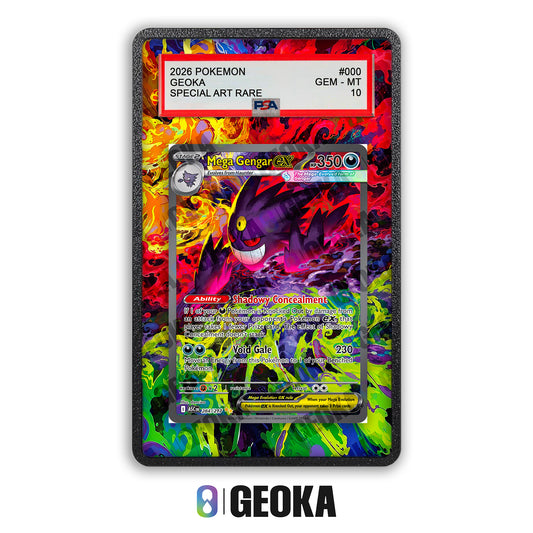 Mega Gengar ex 284/217 - Teca con artwork esteso per carte gradate
