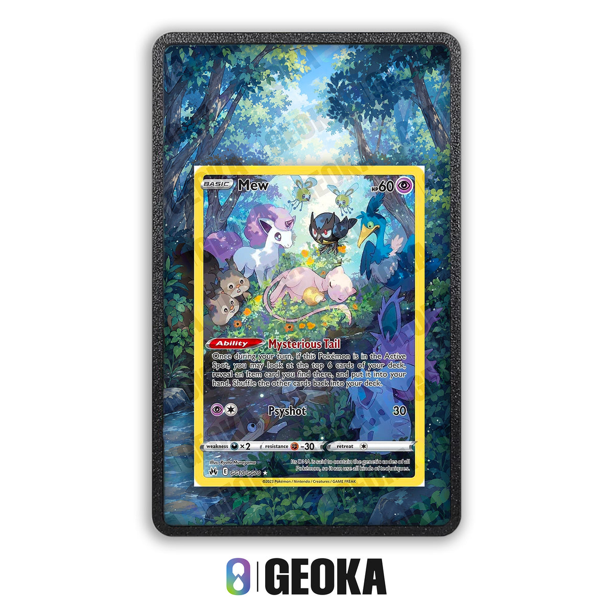 Mew GG10/GG70 - Teca con artwork esteso per carte gradate