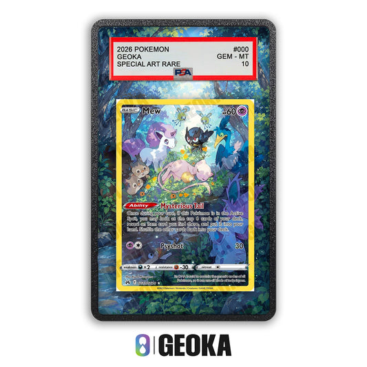 Mew GG10/GG70 - Teca con artwork esteso per carte gradate