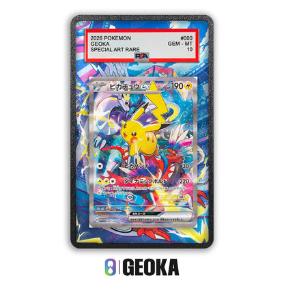 Pikachu WCS23 001/030 - Teca con artwork esteso per carte gradate