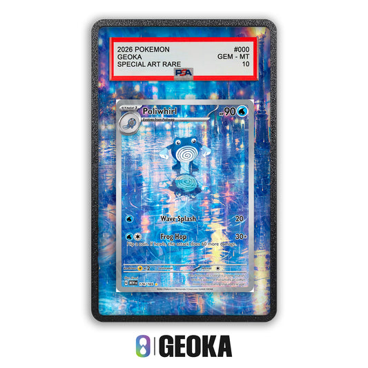 Poliwhirl 176/165 - Teca con artwork esteso per carte gradate