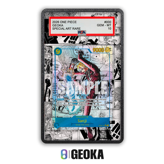 Sanji OP06-119 Manga - Teca con artwork esteso per carte gradate