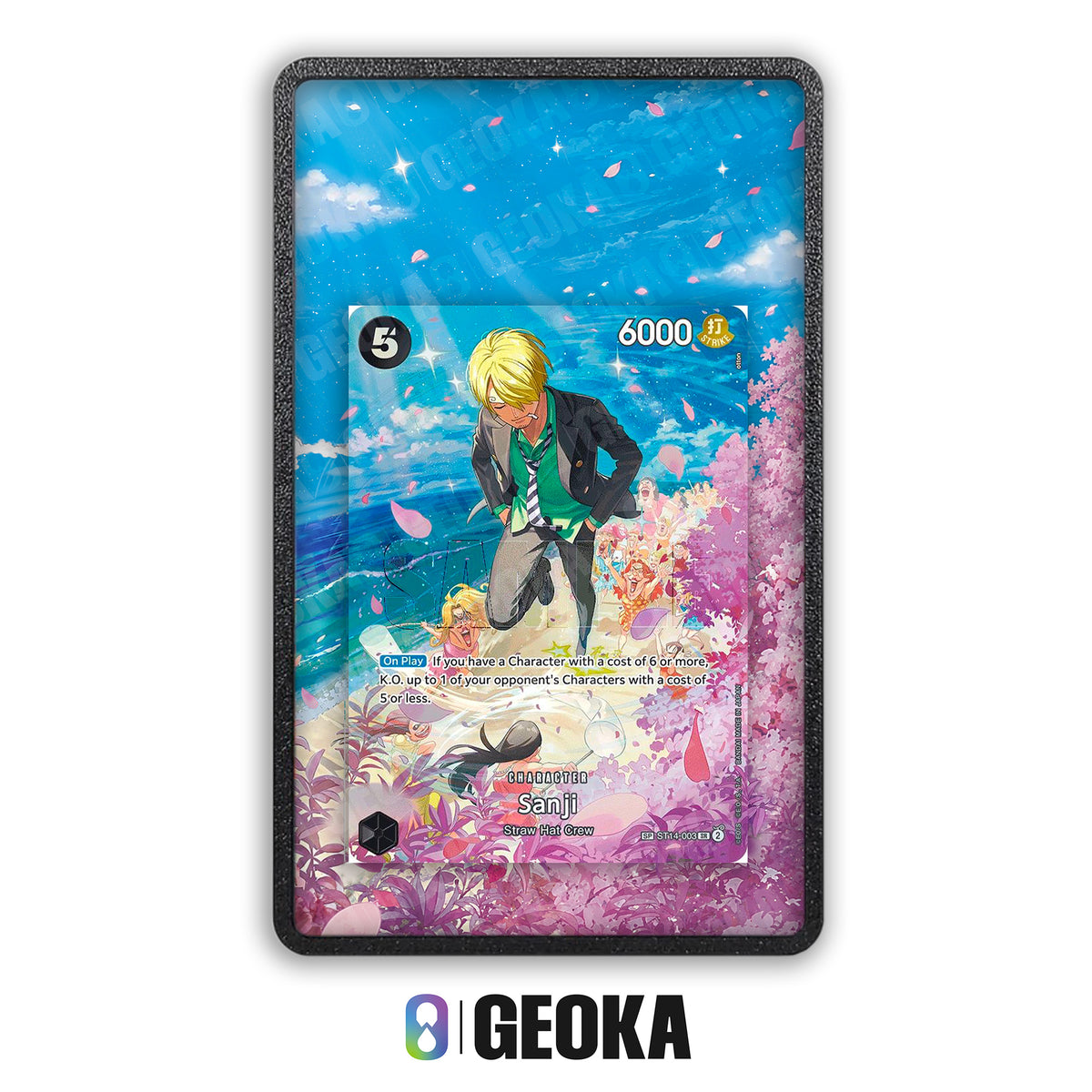 Sanji ST14-003 - Teca con artwork esteso per carte gradate