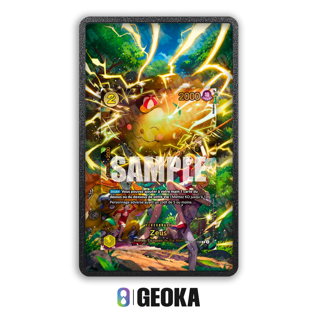 Zeus OP11-106 - Teca con artwork esteso per carte gradate