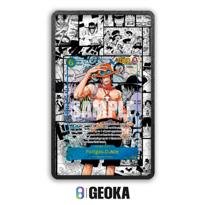 Portgas D. Ace Manga OP13-119 - Teca con artwork esteso per carte gradate