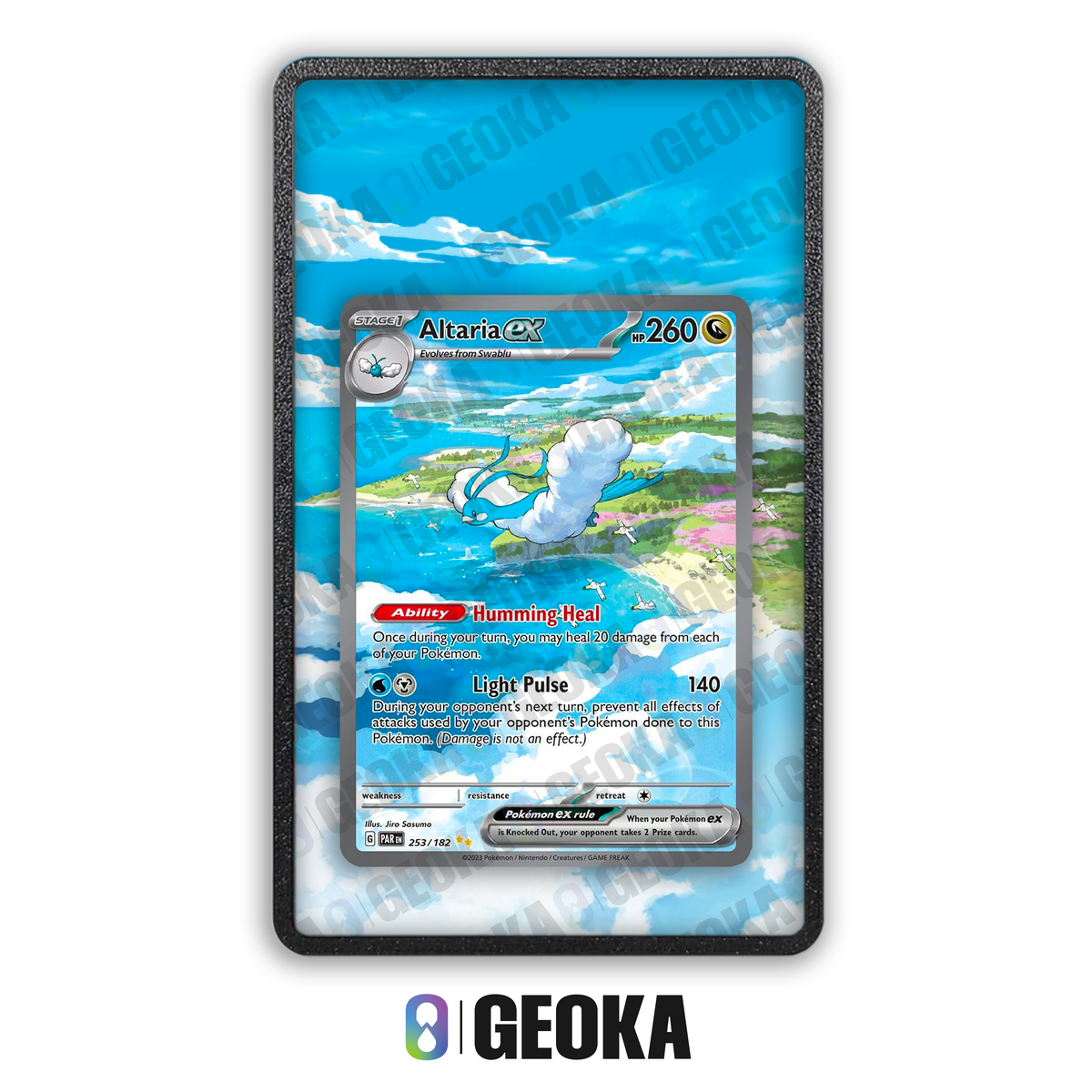 Altaria ex 253/182 - Teca con artwork esteso per carte gradate