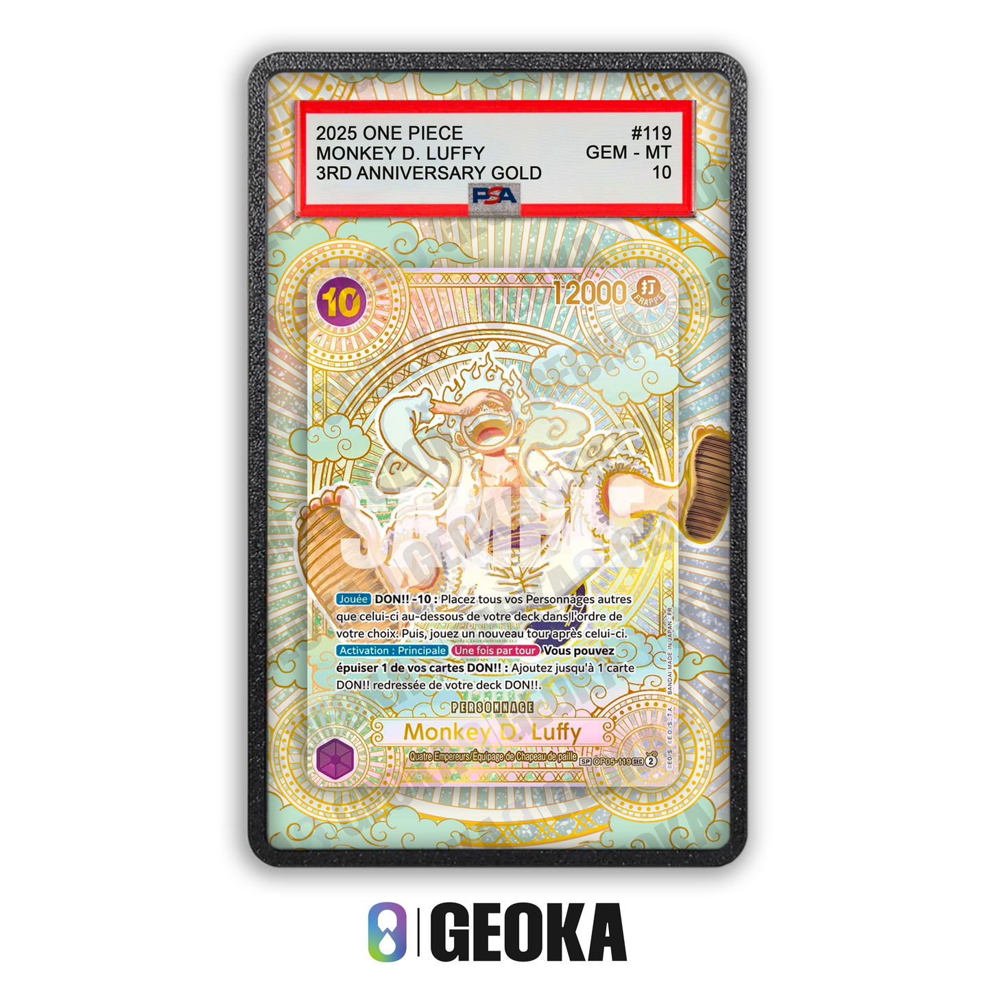 Monkey D. Luffy OP05-119 - Teca con artwork esteso per carte gradate