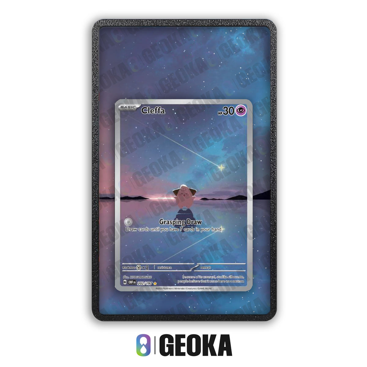 Cleffa OBF 202/197 - Teca con artwork esteso per carte gradate