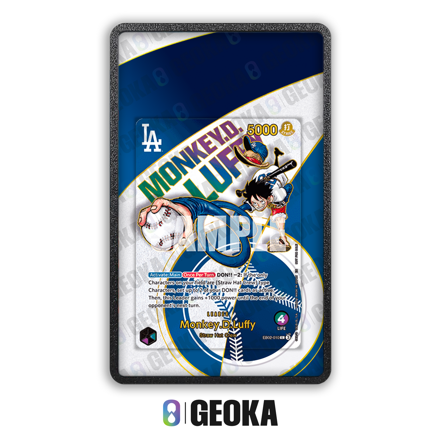 Monkey D. Luffy EB02-010 - Teca con artwork esteso per carte gradate
