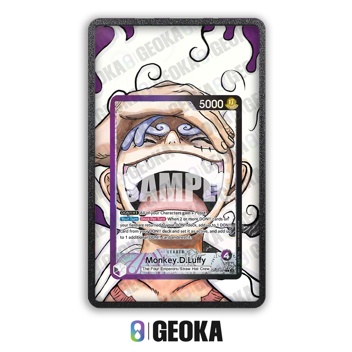 Monkey D. Luffy OP09-061 - Teca con artwork esteso per carte gradate