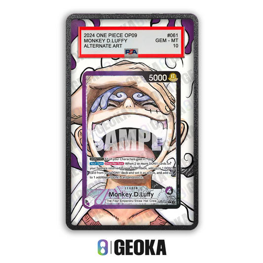 Monkey D. Luffy OP09-061 - Teca con artwork esteso per carte gradate