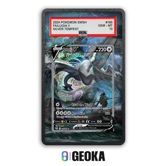 Lugia V 186/195 - Teca con artwork esteso per carte gradate