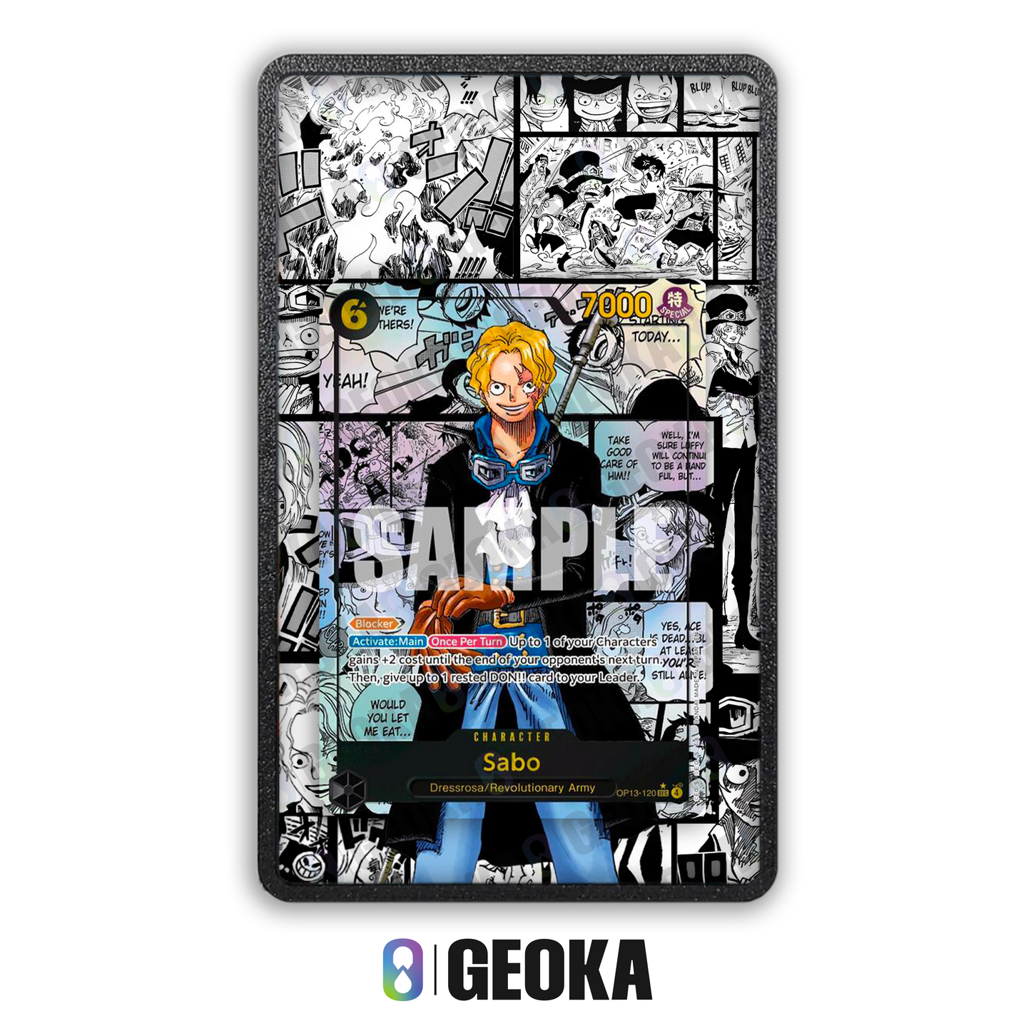 Sabo Manga OP13-120 - Teca con artwork esteso per carte gradate
