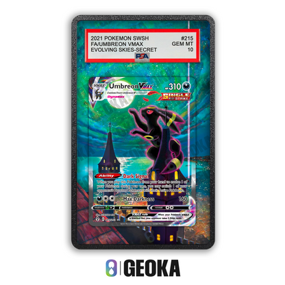 Umbreon VMAX 215/203 - Teca con artwork esteso per carte gradate
