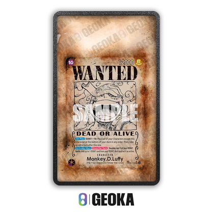 Monkey.D.Luffy OP05-119 Wanted - Teca con artwork esteso per carte gradate