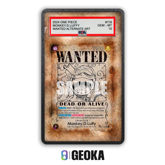 Monkey.D.Luffy OP05-119 Wanted - Teca con artwork esteso per carte gradate