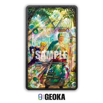 Roronoa Zoro PRB02-006 - Teca con artwork esteso per carte gradate