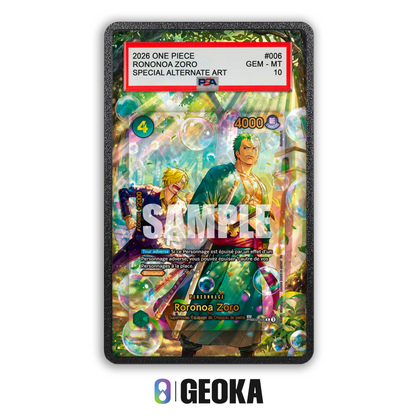 Roronoa Zoro PRB02-006 - Teca con artwork esteso per carte gradate