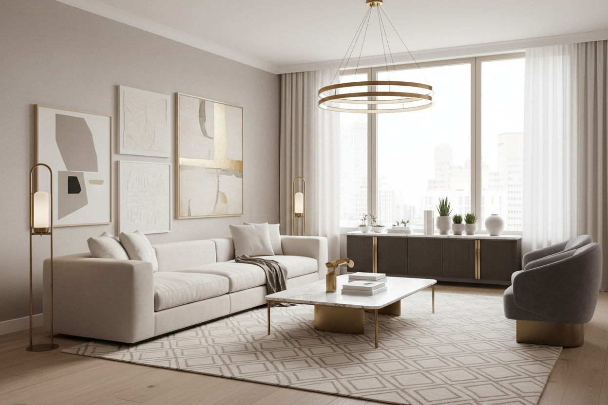 Salotto di design elegante 