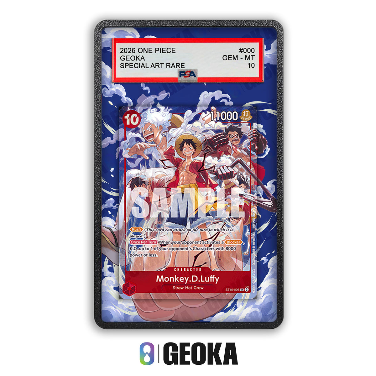 Monkey D. Luffy ST10-006 - Teca con artwork esteso per carte gradate